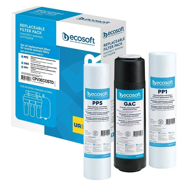 ECOSOFT Filtra kārtridžu komplekts Ecosoft CPV3ECOSTD