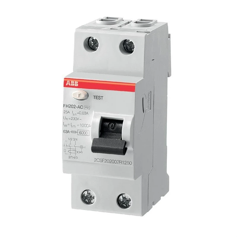 ABB RELEJS NOPLŪDES FH202 AC-25/0.03