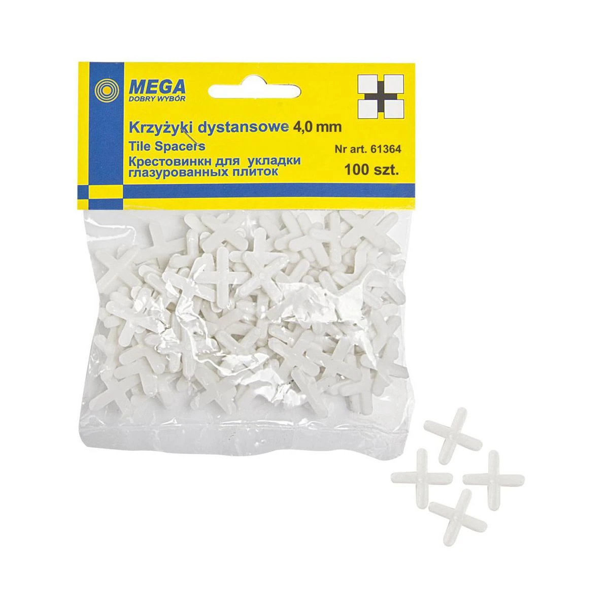 MEGA Krustiņi flīzēm 4mm 100gb
