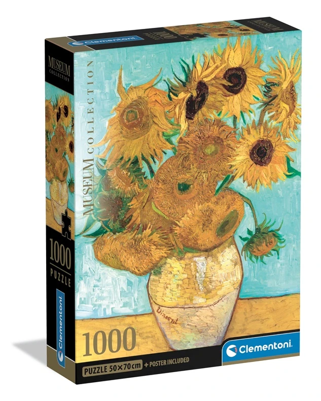 CLEMENTONI PUZLE MUSEUM SUNFLOWERS 1000 GABALI