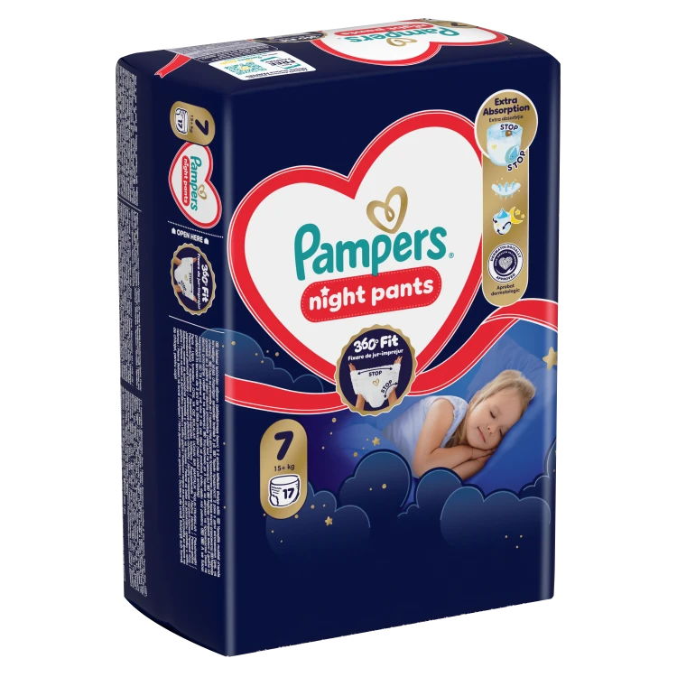 PAMPERS Pampers Night Pants Autiņbiksītes, 7