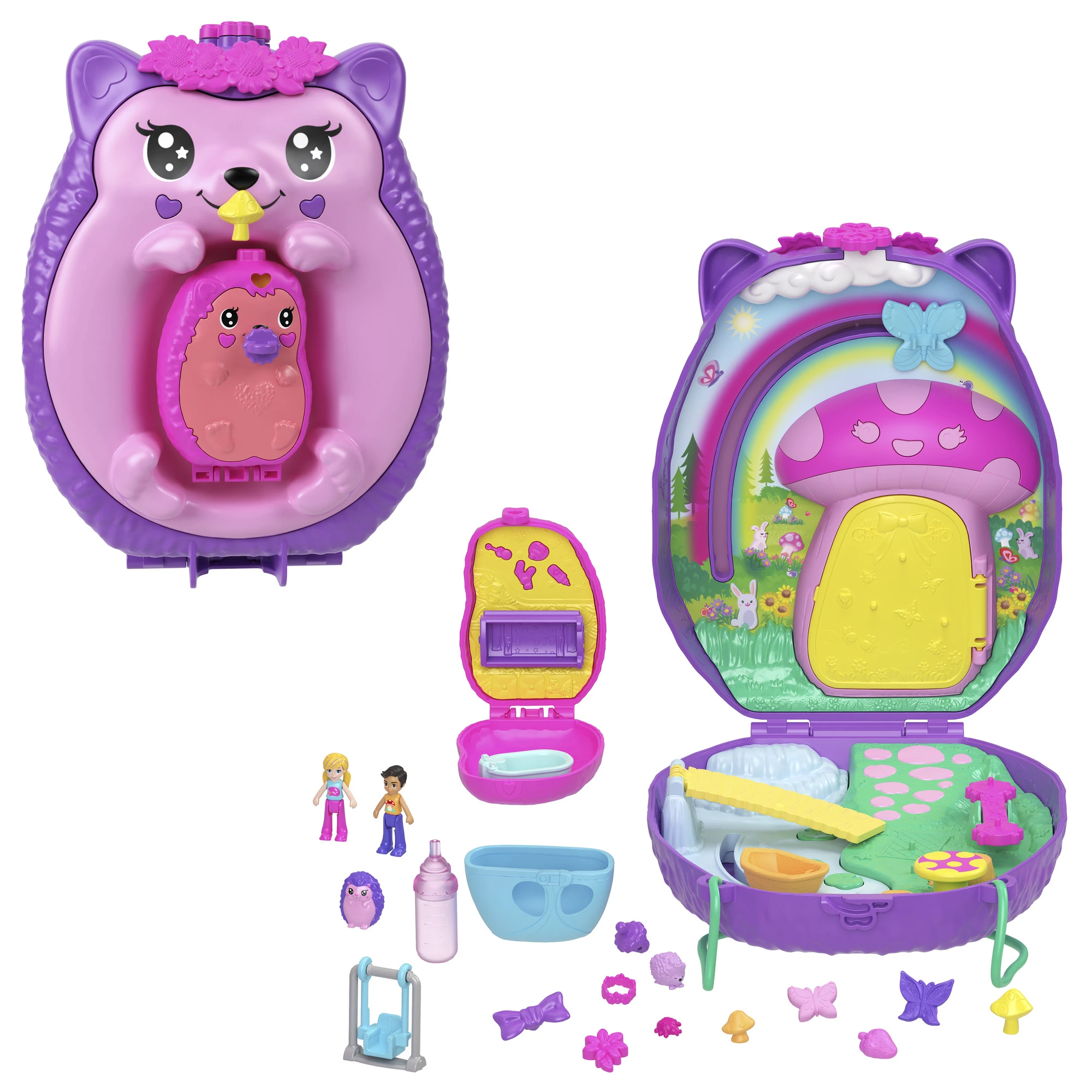 POLLY POCKET Figūriņu komplekts, ezis Mattel