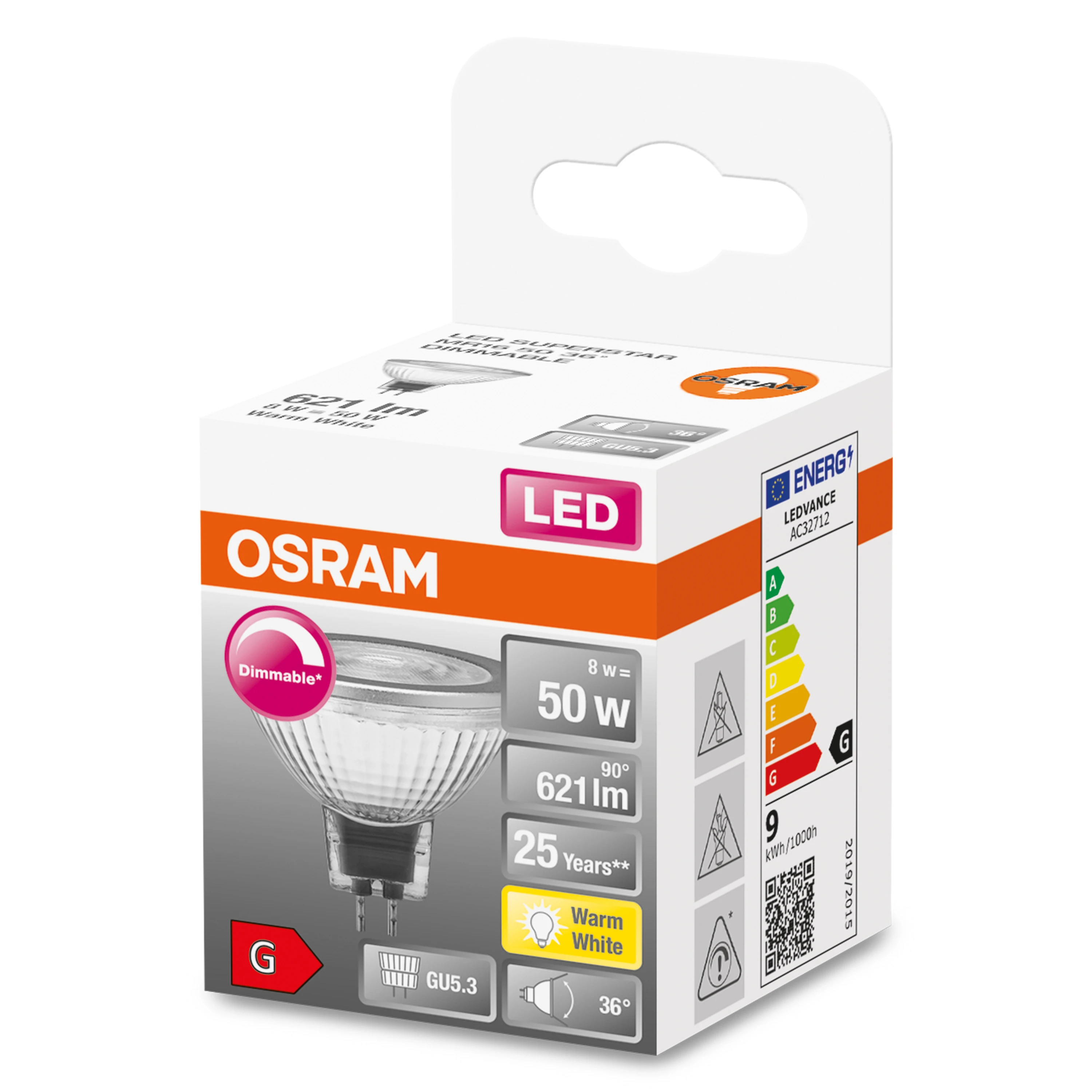 OSRAM Spuldze Osram LED, Erimõõduline, balta