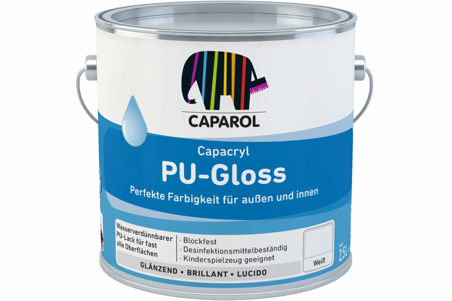 CAPAROL Krāsa, sienas/griesti/fasāde Caparol Capacryl Pu-gloss