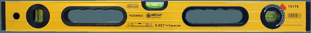 MEGA Līmeņrādis Mega pastipr.korpuss 600mm