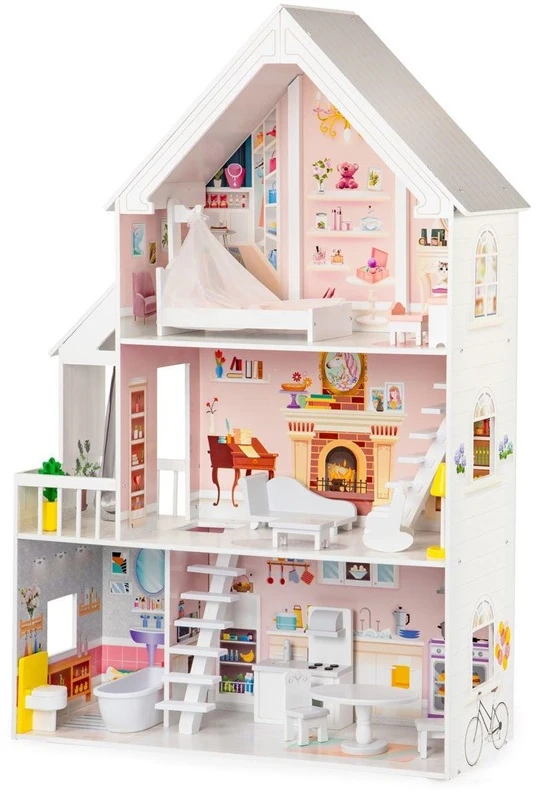 ECOTOYS Leļļu māja EcoToys XXL Residence