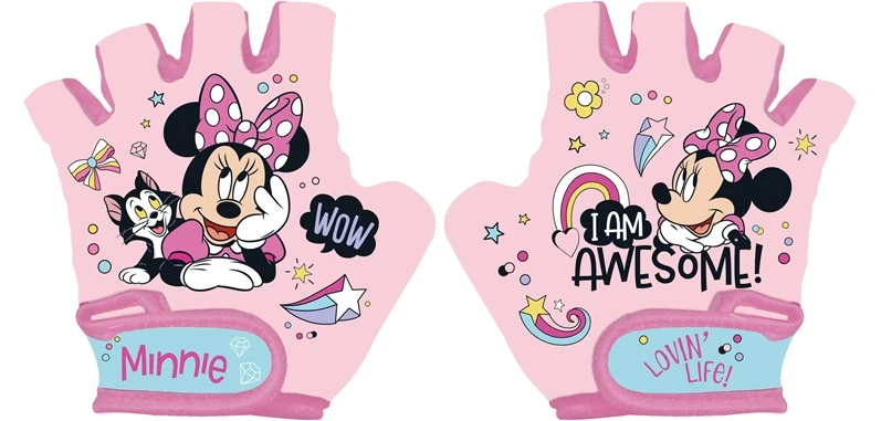 DISNEY Velo cimdi Seven Minnie, rozā