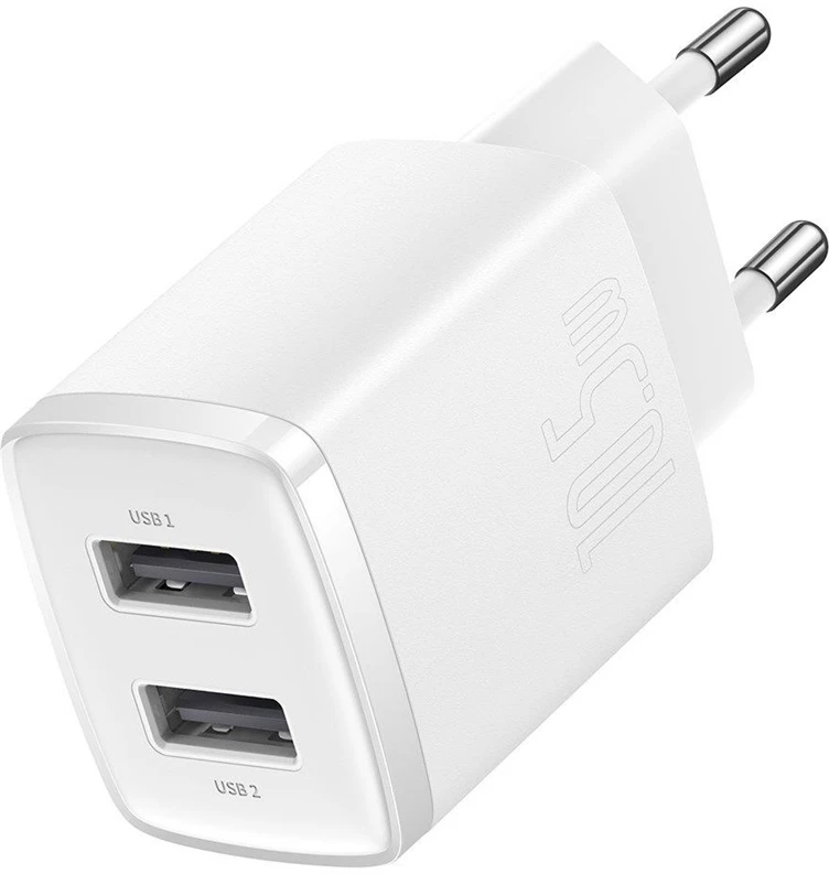 BASEUS Lādētājs Baseus Compact Charger 2U