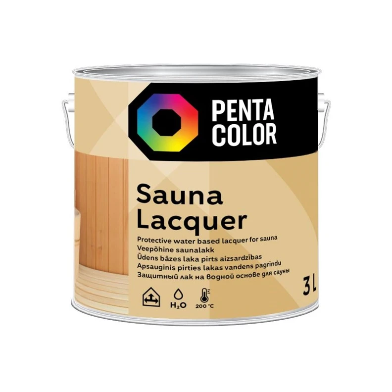 PENTACOLOR Laka, pus-spīdīgs Pentacolor Sauna, 3
