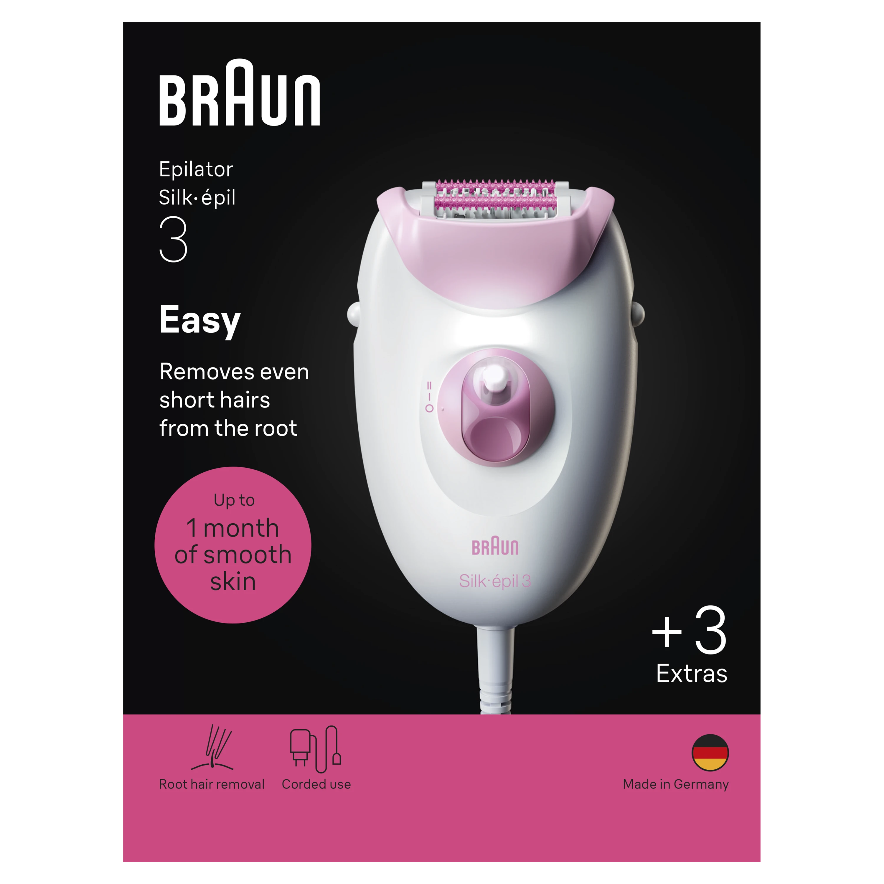 BRAUN SE3-033 Braun Silképil 3 Epilators