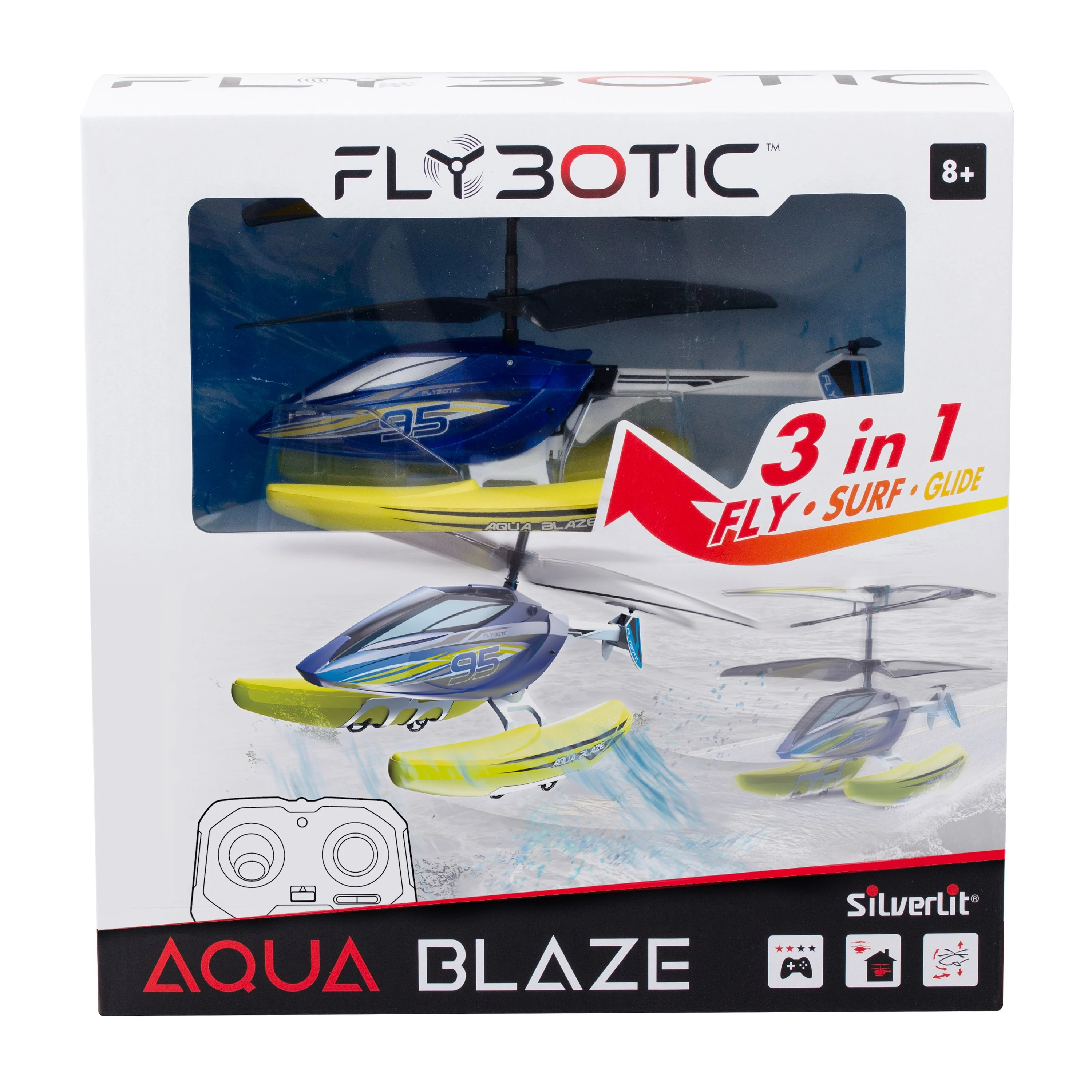FLYBOTIC FLYBOTIC Radio vadāms Helikopters Aqua