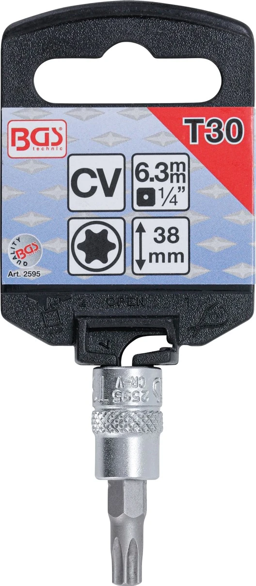 BGS Skrūvgriežu uzgalis muciņā - T30