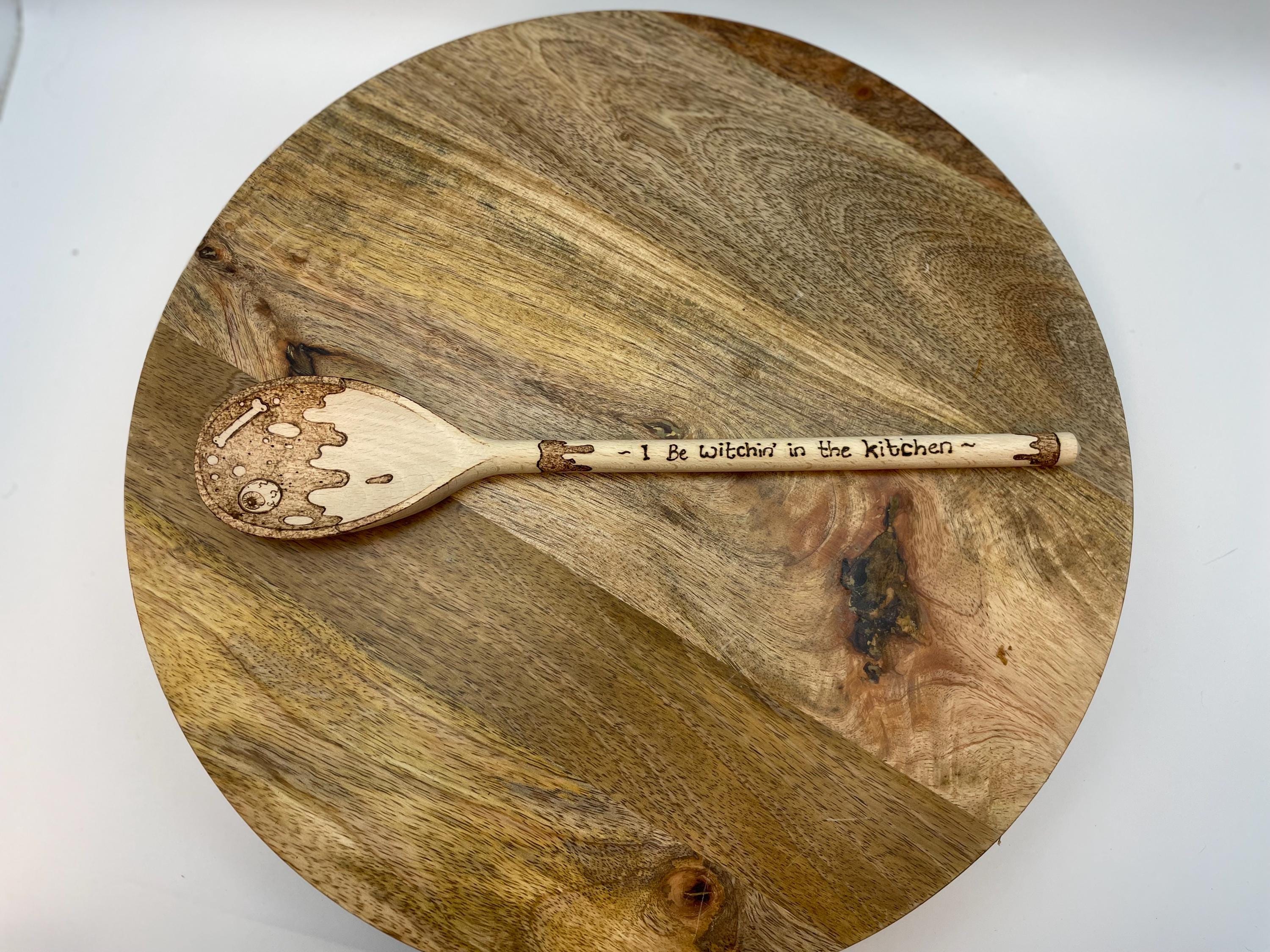 Hand burned wooden spoon - image 6