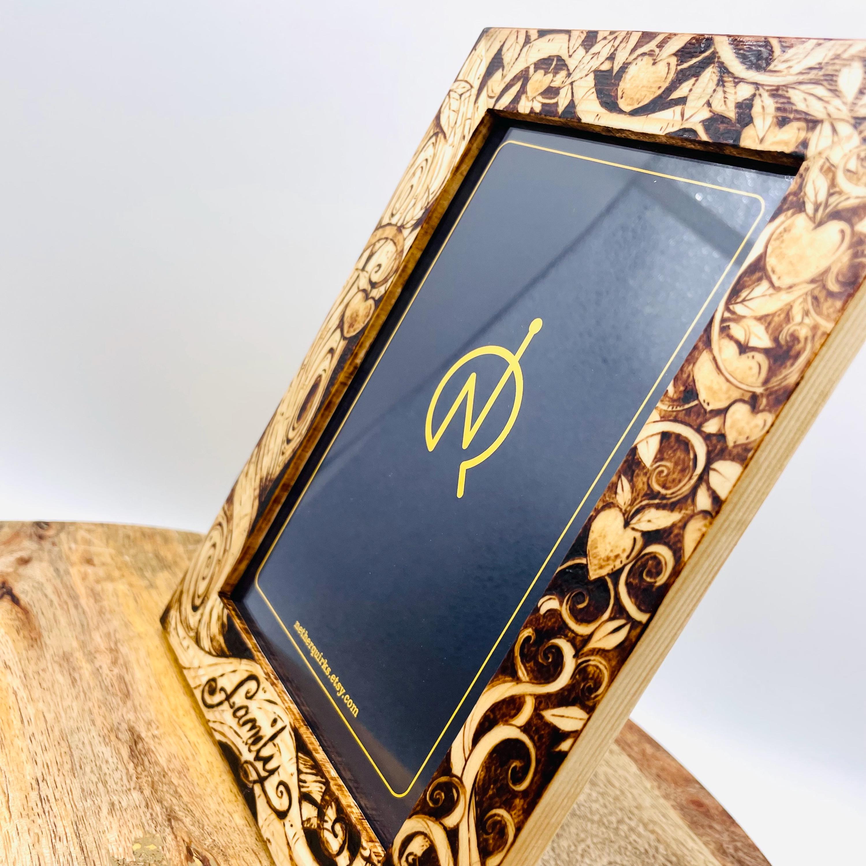 Hand burnt Photo frame 12cm x 17cm - image 3