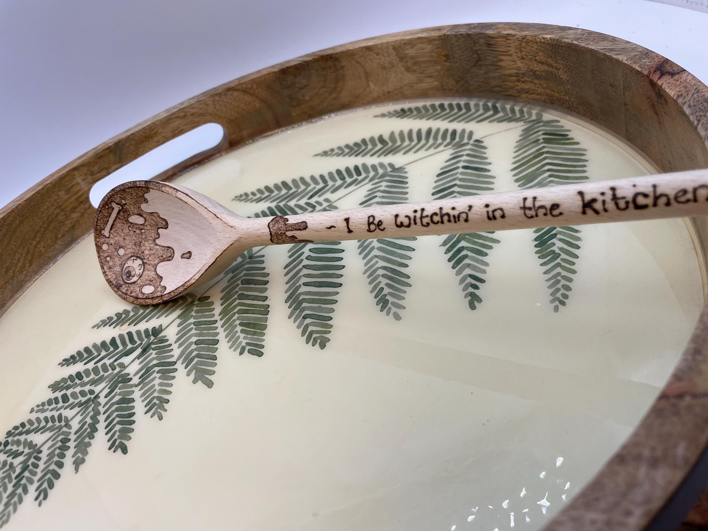 Hand burned wooden spoon - image 2