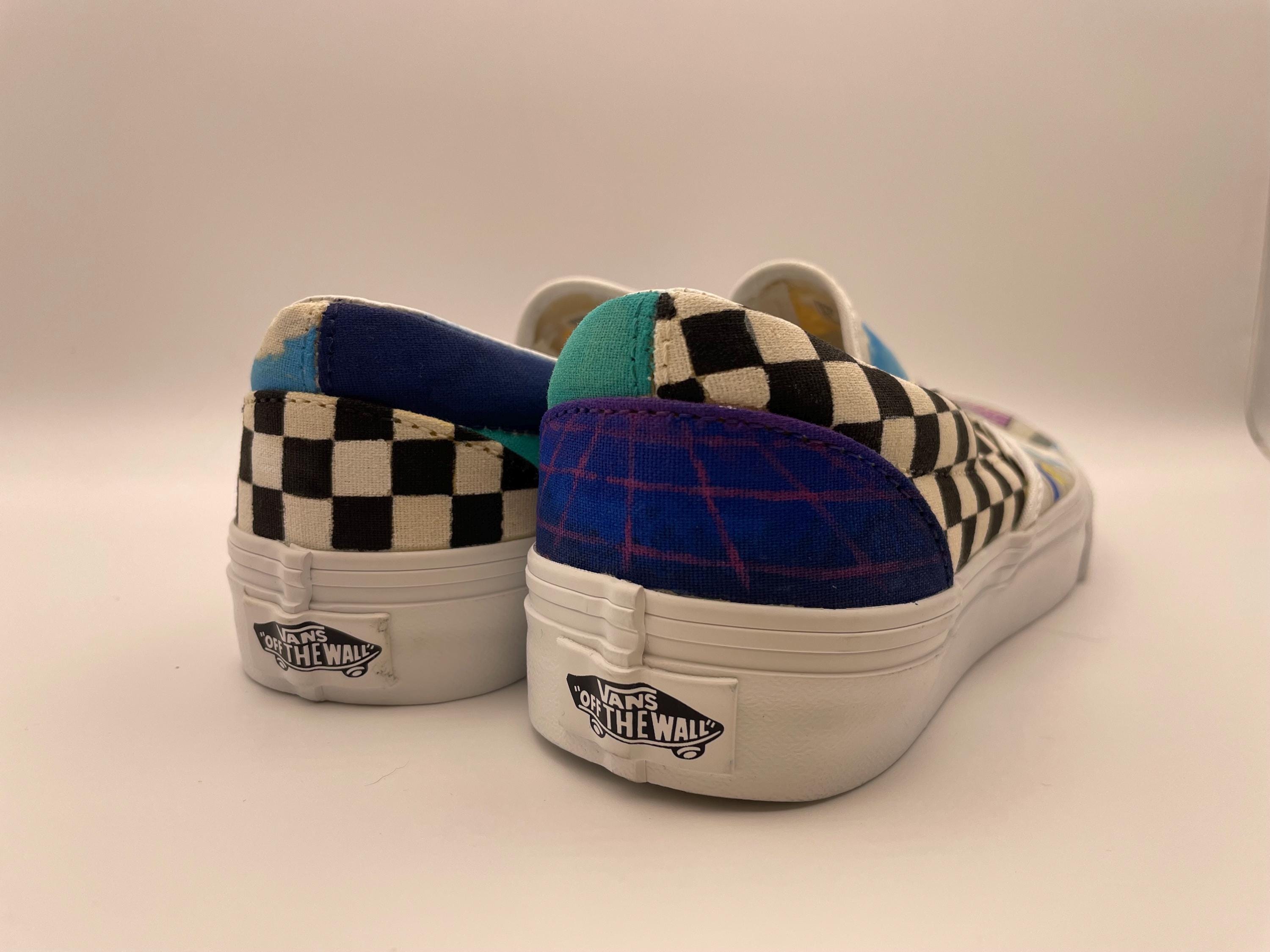 Retro/Vaporwave Custom Vans size UK 5 - image 6