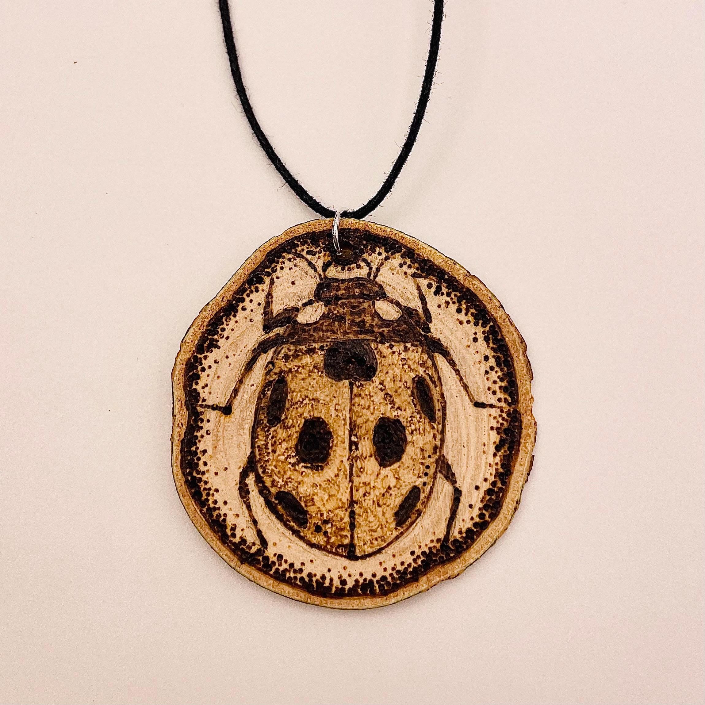 Hand burnt pendant - image 3