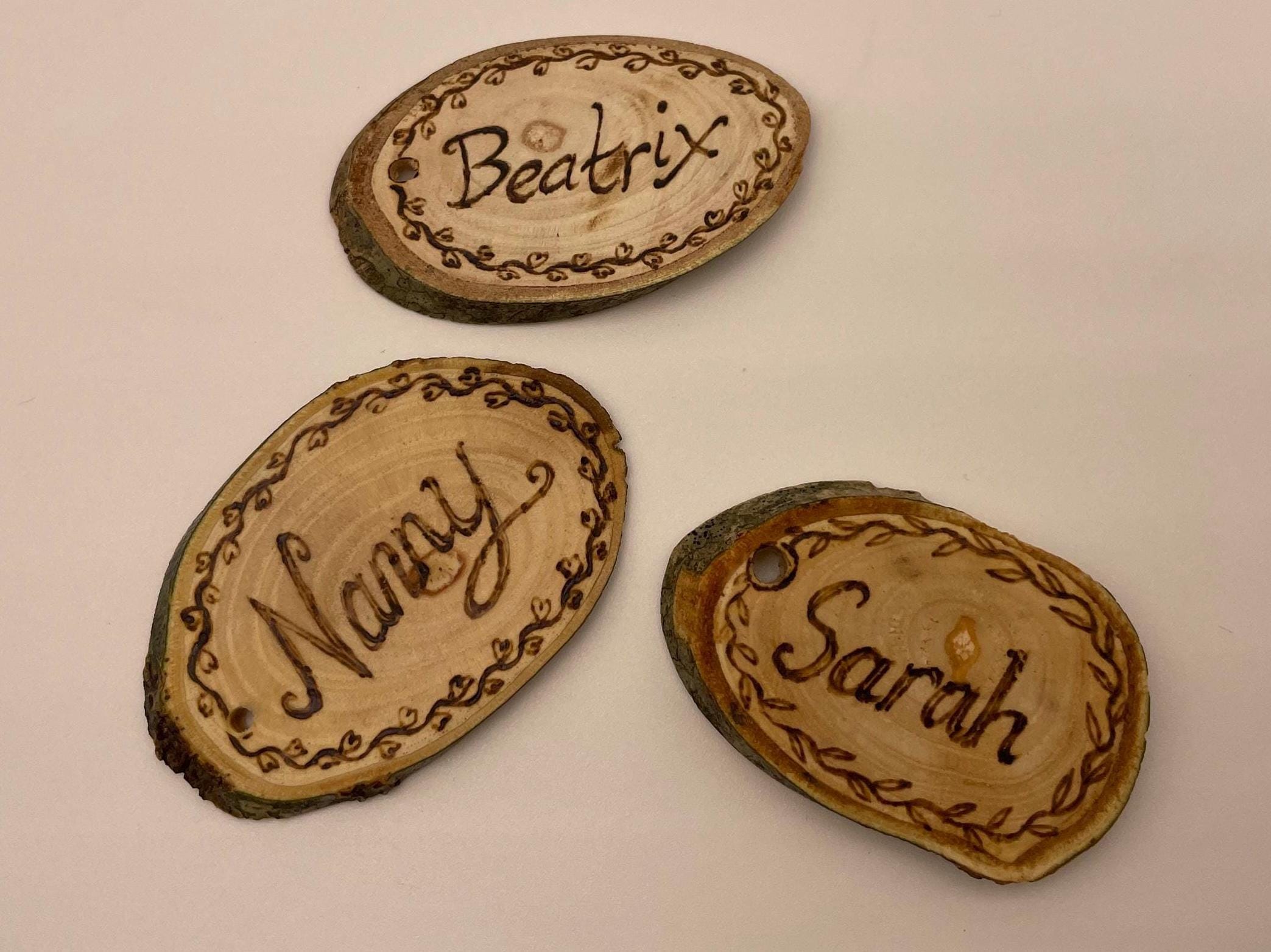 Personalised hand burnt keyring - image 3