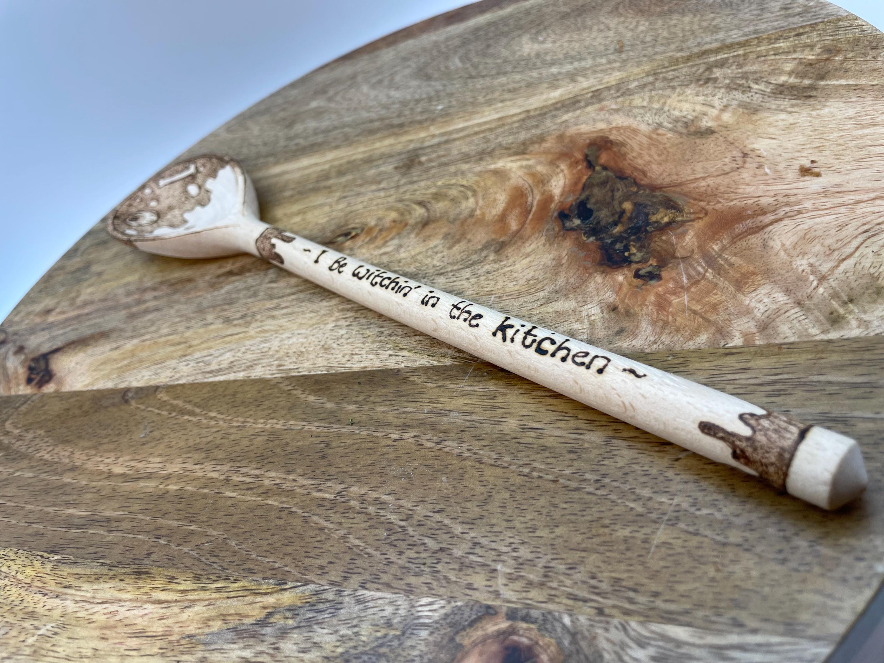 Hand burned wooden spoon - image 5