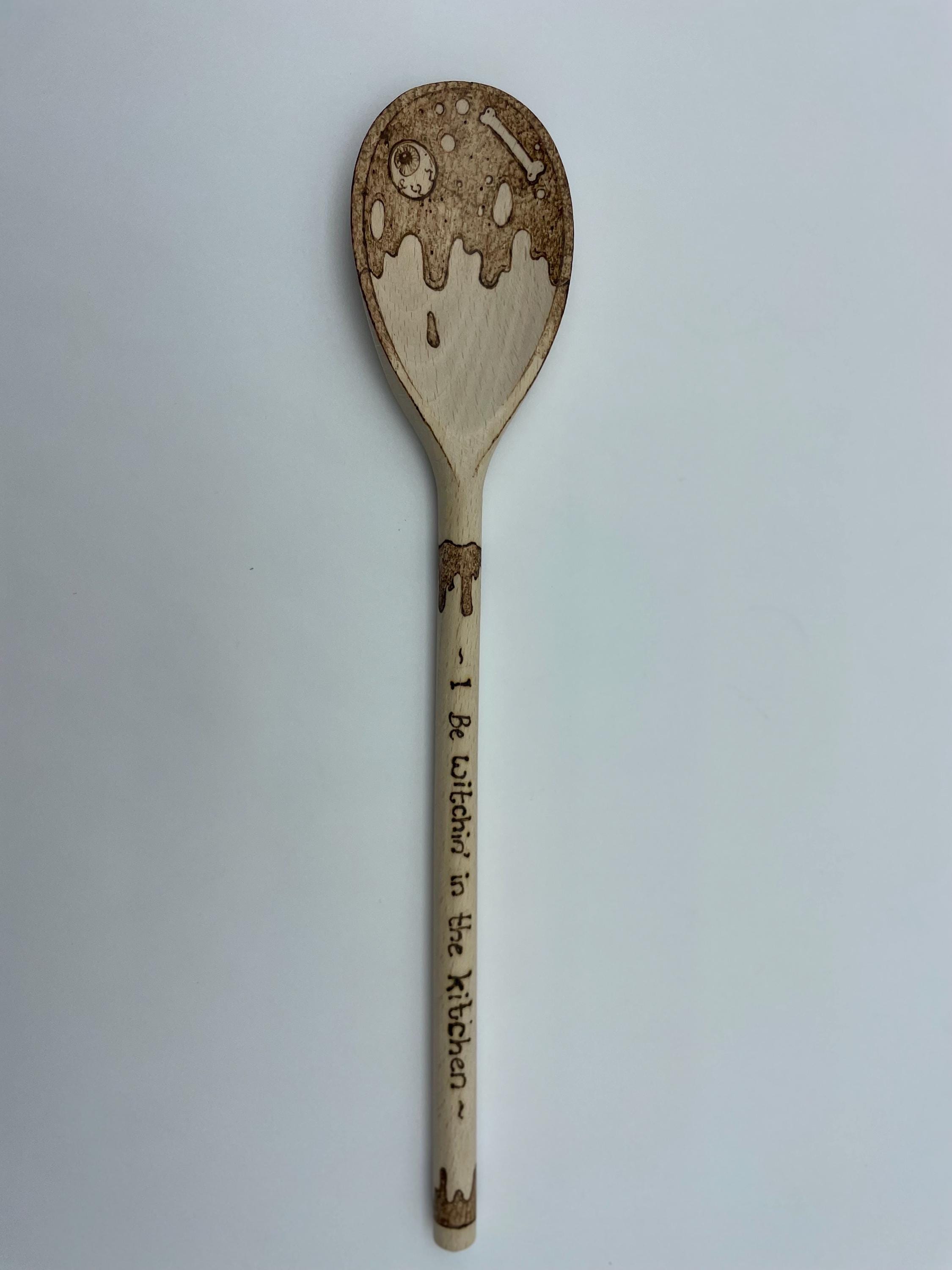 Hand burned wooden spoon - image 3