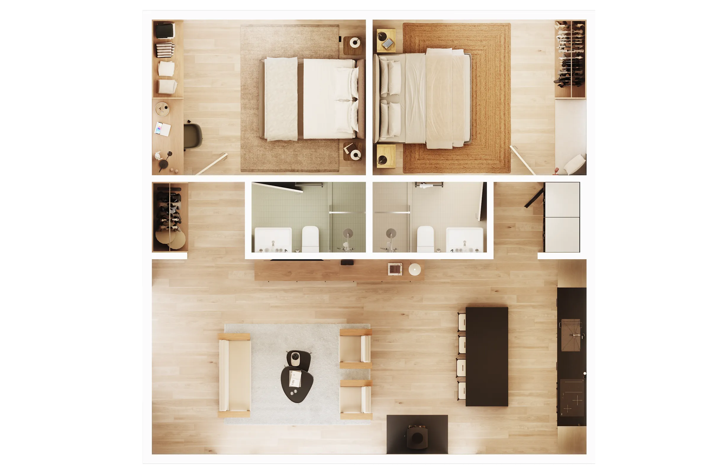 Teton Guesthouse Floorplan