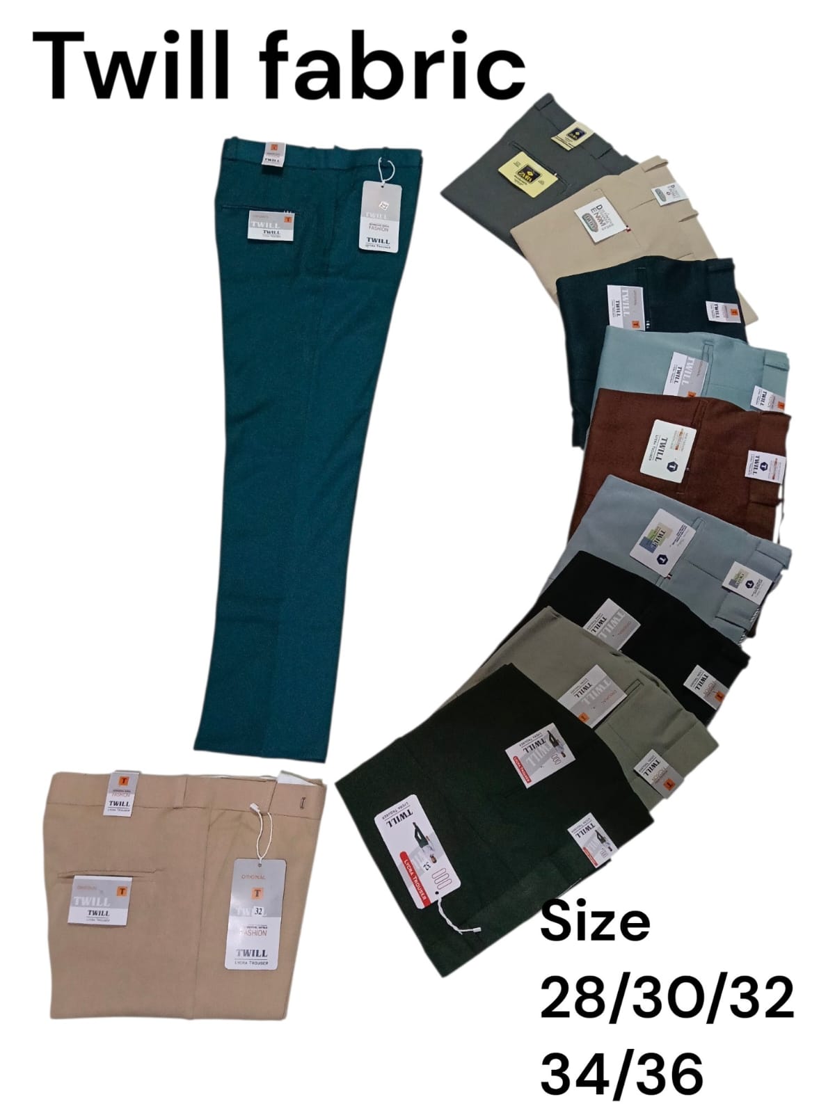 Men's Premium Twill Fabric Trousers - wholesale Fashion and Lifestyle supplier in India