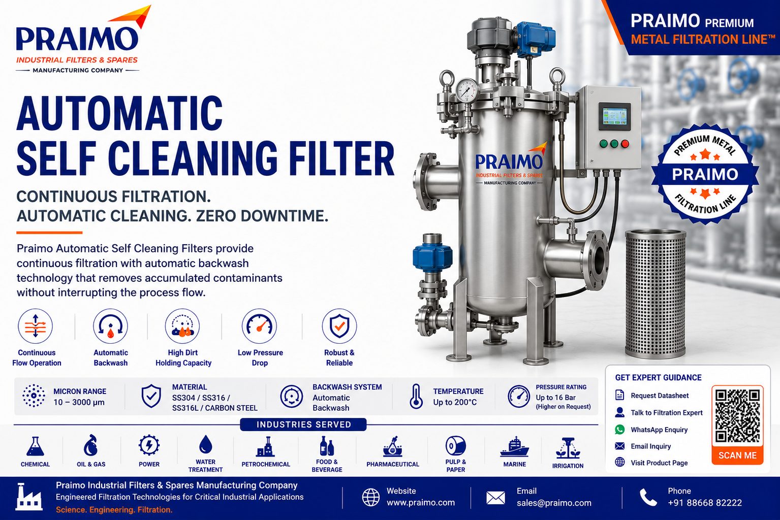 Automatic Self Cleaning Filter - wholesale Groceries supplier in India