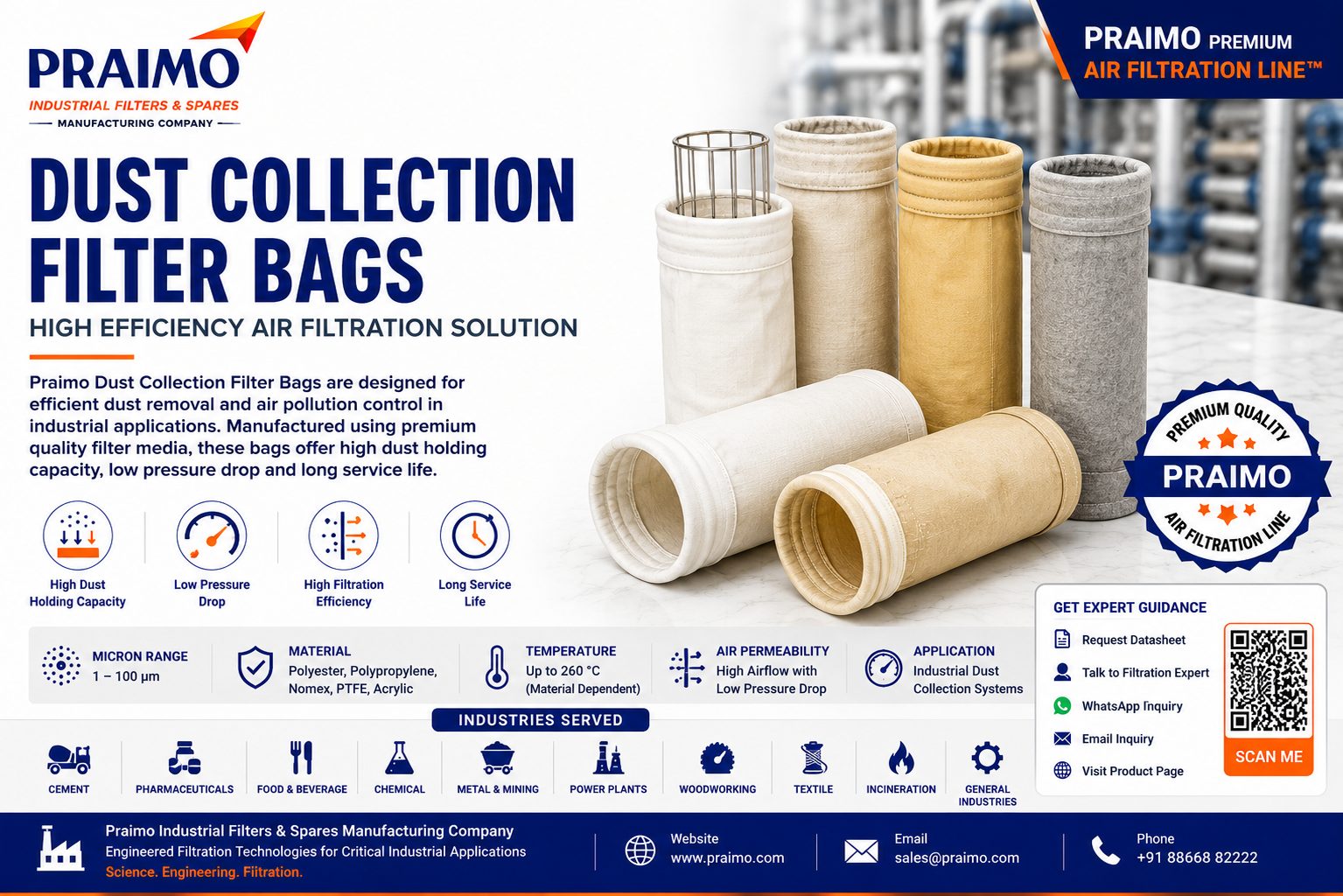 Dust Collection Filter Bags - wholesale Groceries supplier in India