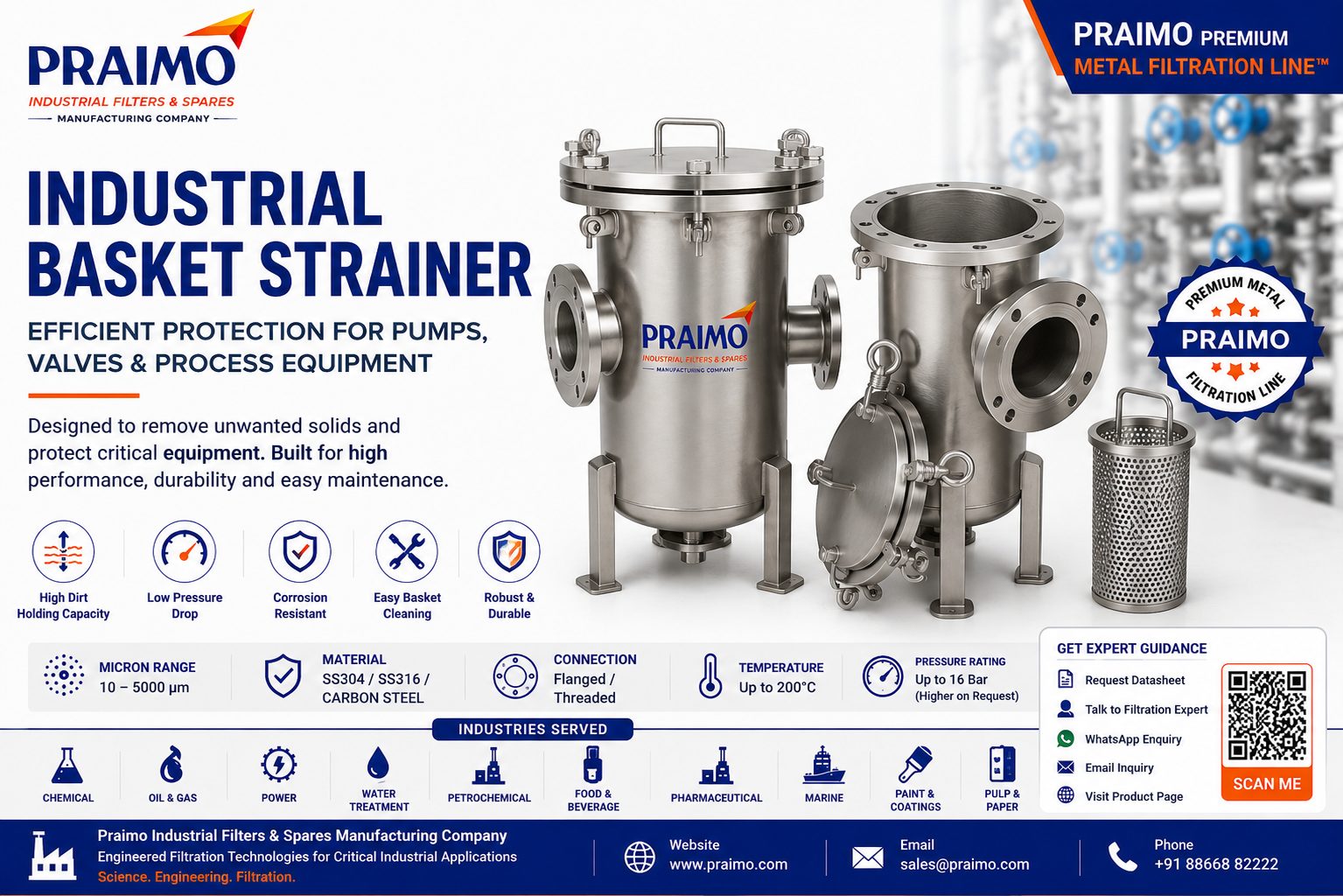 Industrial Basket Strainer - wholesale Groceries supplier in India