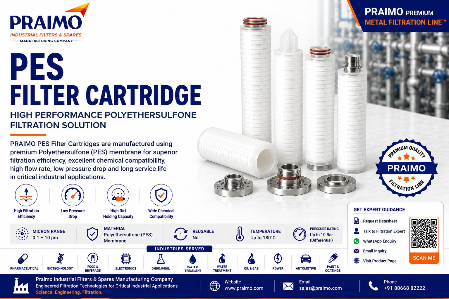 PES Filter Cartridge - wholesale Groceries supplier in India