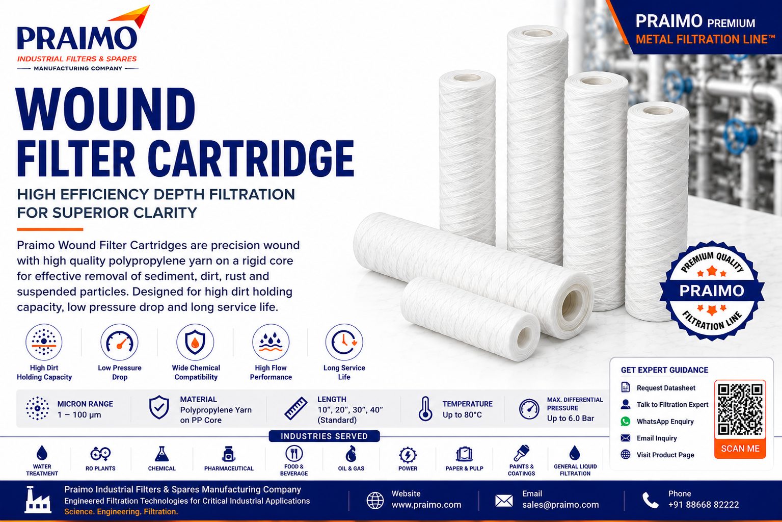 Wound Filter Cartridge - wholesale Groceries supplier in India