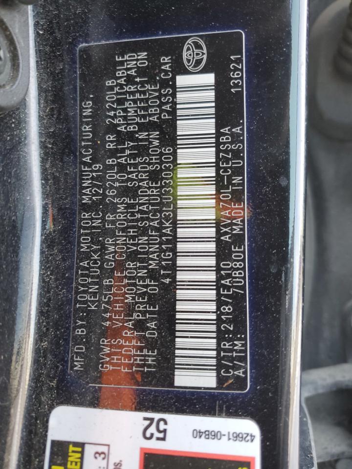 2020 TOYOTA CAMRY SE photo 13
