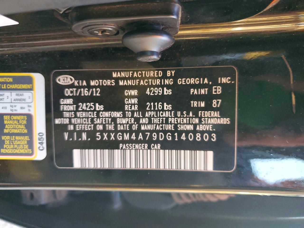 2013 KIA OPTIMA LX photo 23