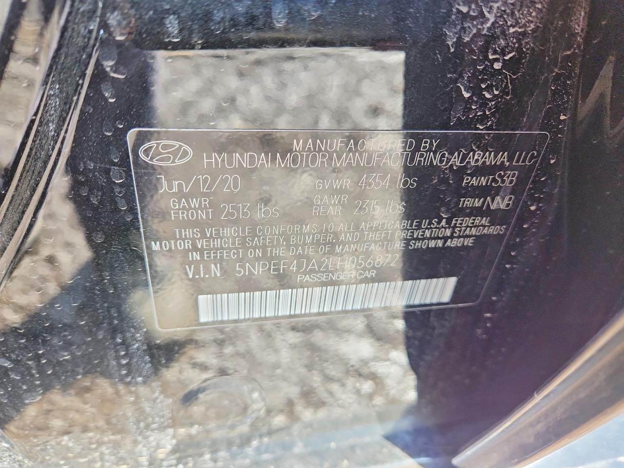 2020 HYUNDAI SONATA SEL photo 37