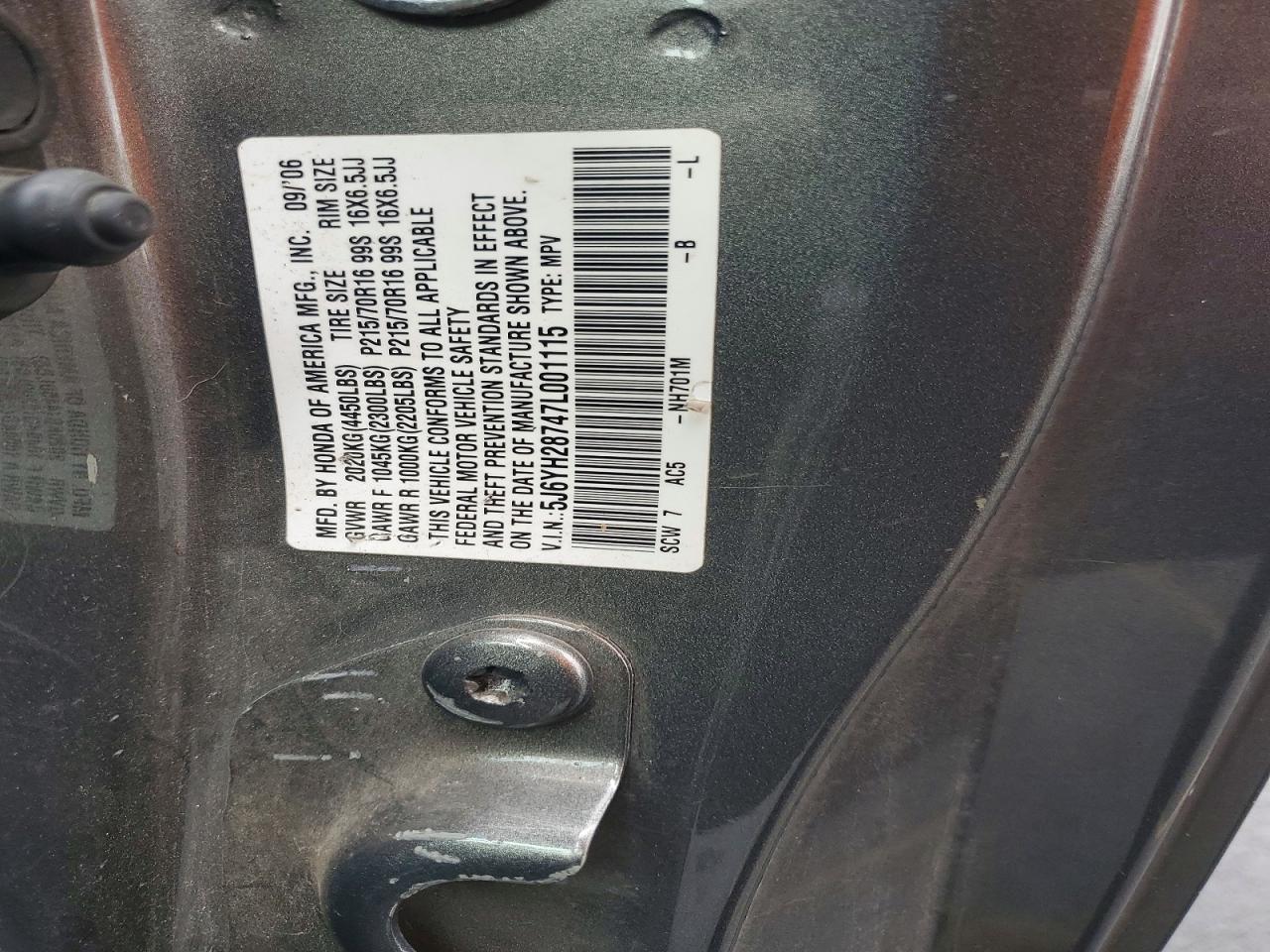 2007 HONDA ELEMENT EX photo 12