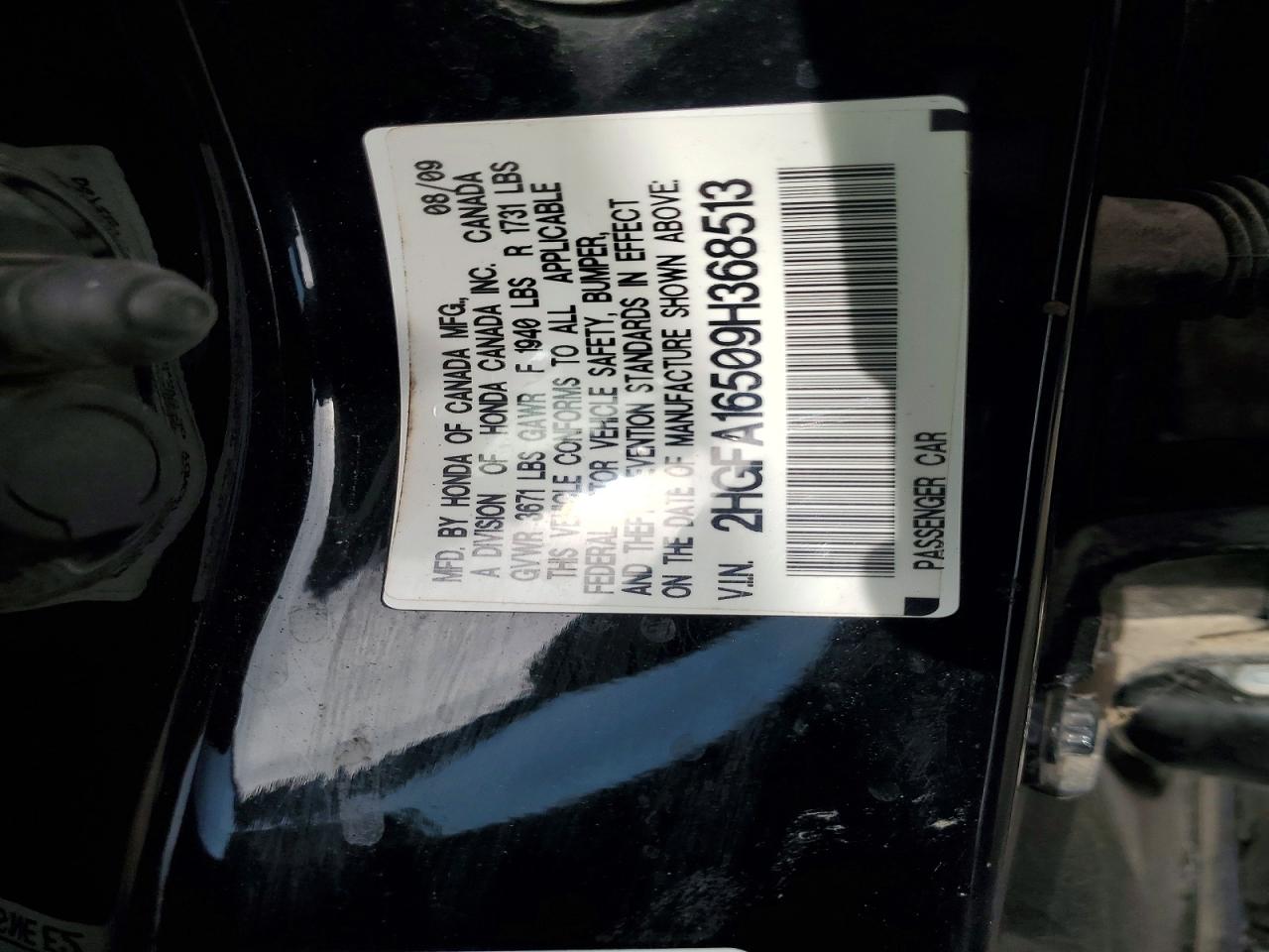 2009 HONDA CIVIC LX photo 25