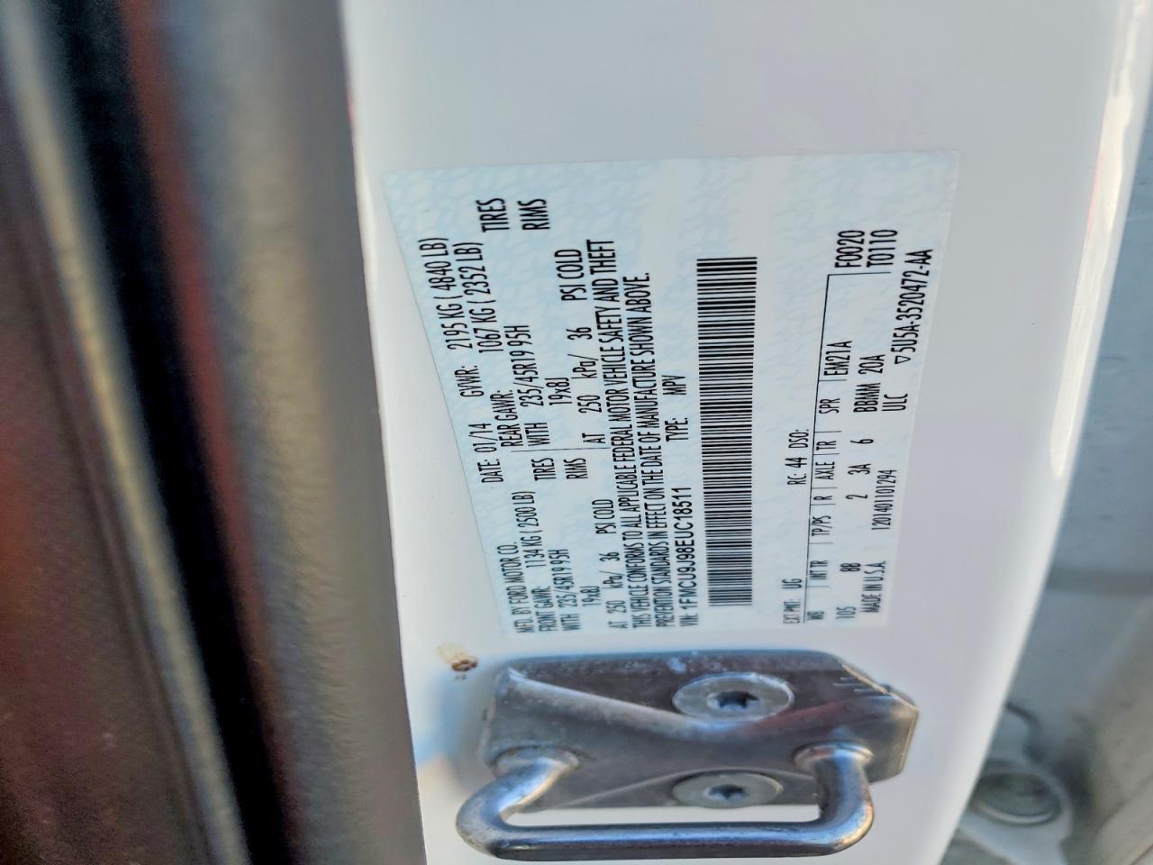2014 FORD ESCAPE TITANIUM photo 25