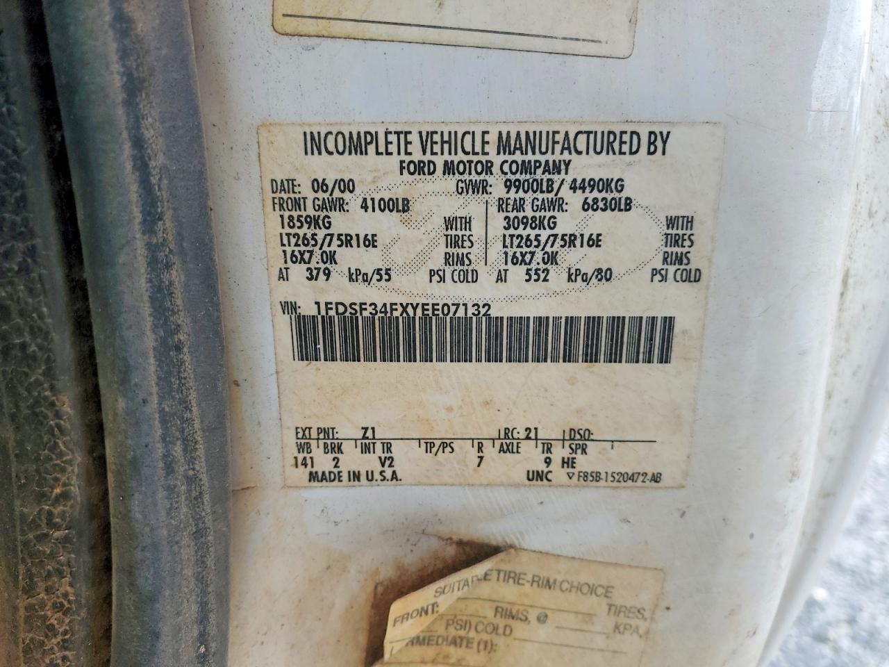 2000 FORD F350 SRW SUPER DUTY photo 13