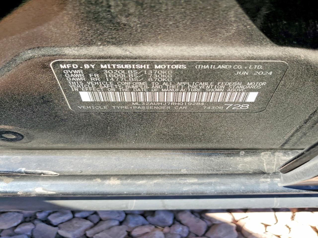 2024 MITSUBISHI MIRAGE ES photo 12