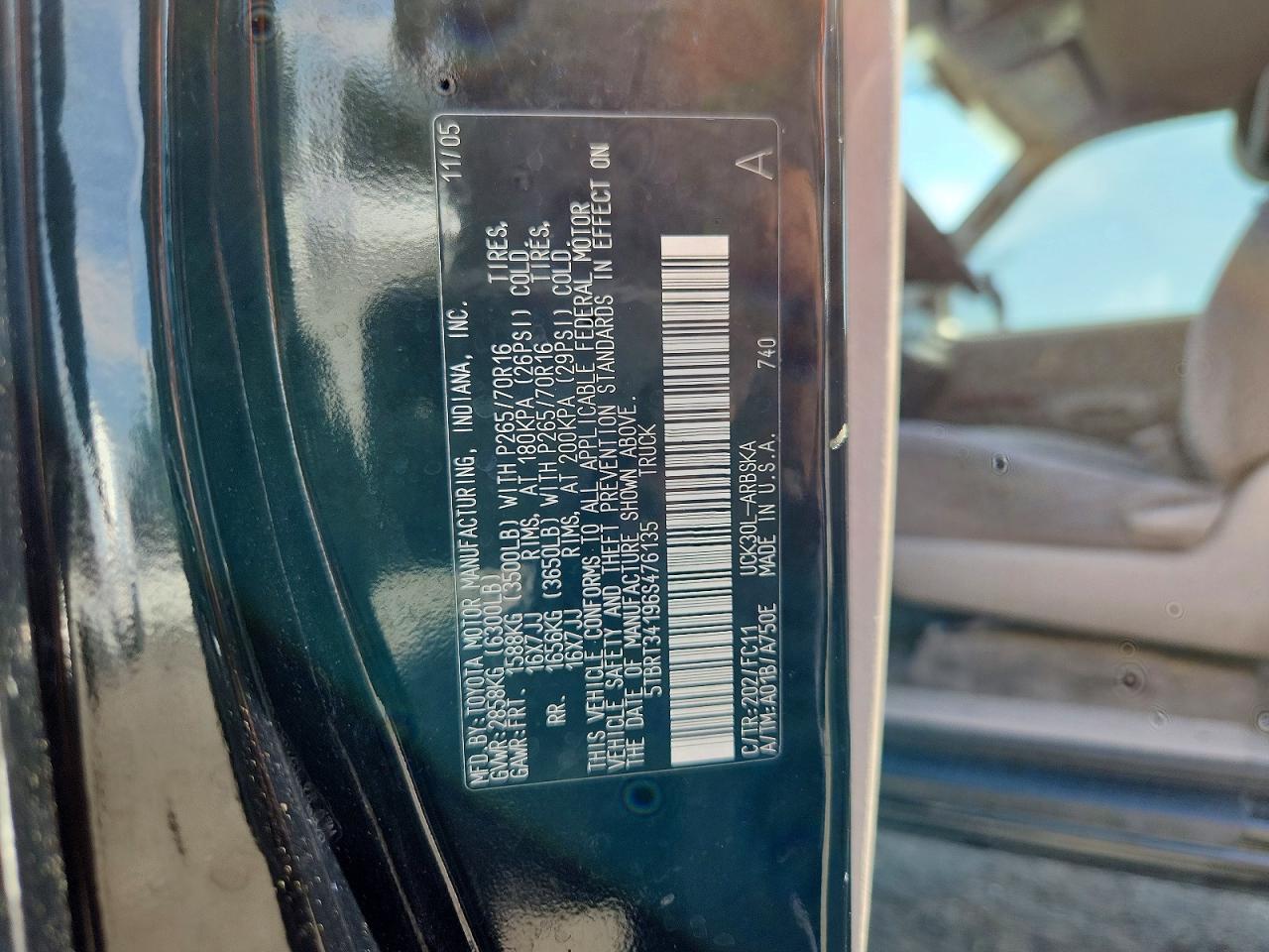 2006 TOYOTA TUNDRA SR5 photo 34