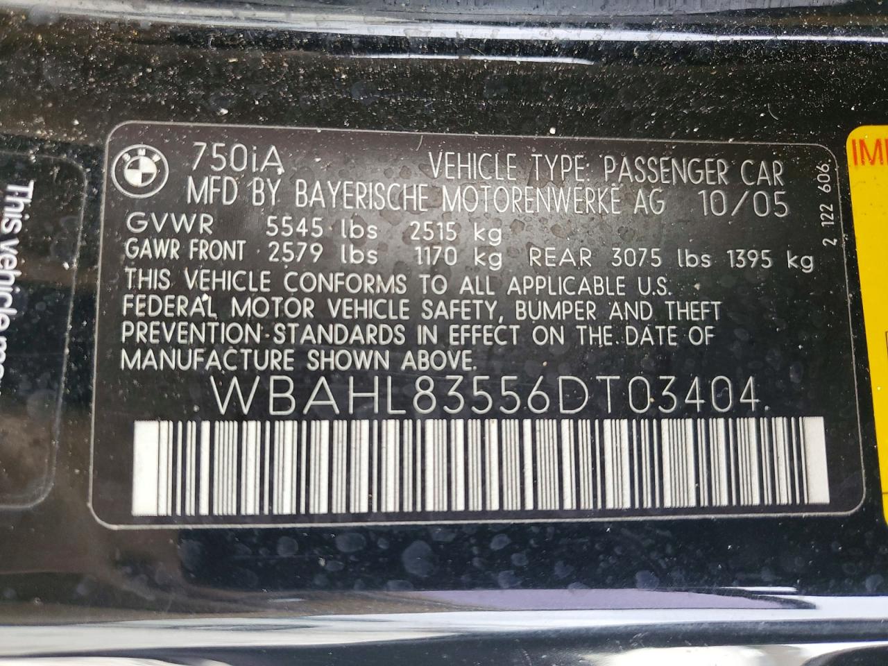 2006 BMW 750 I photo 23