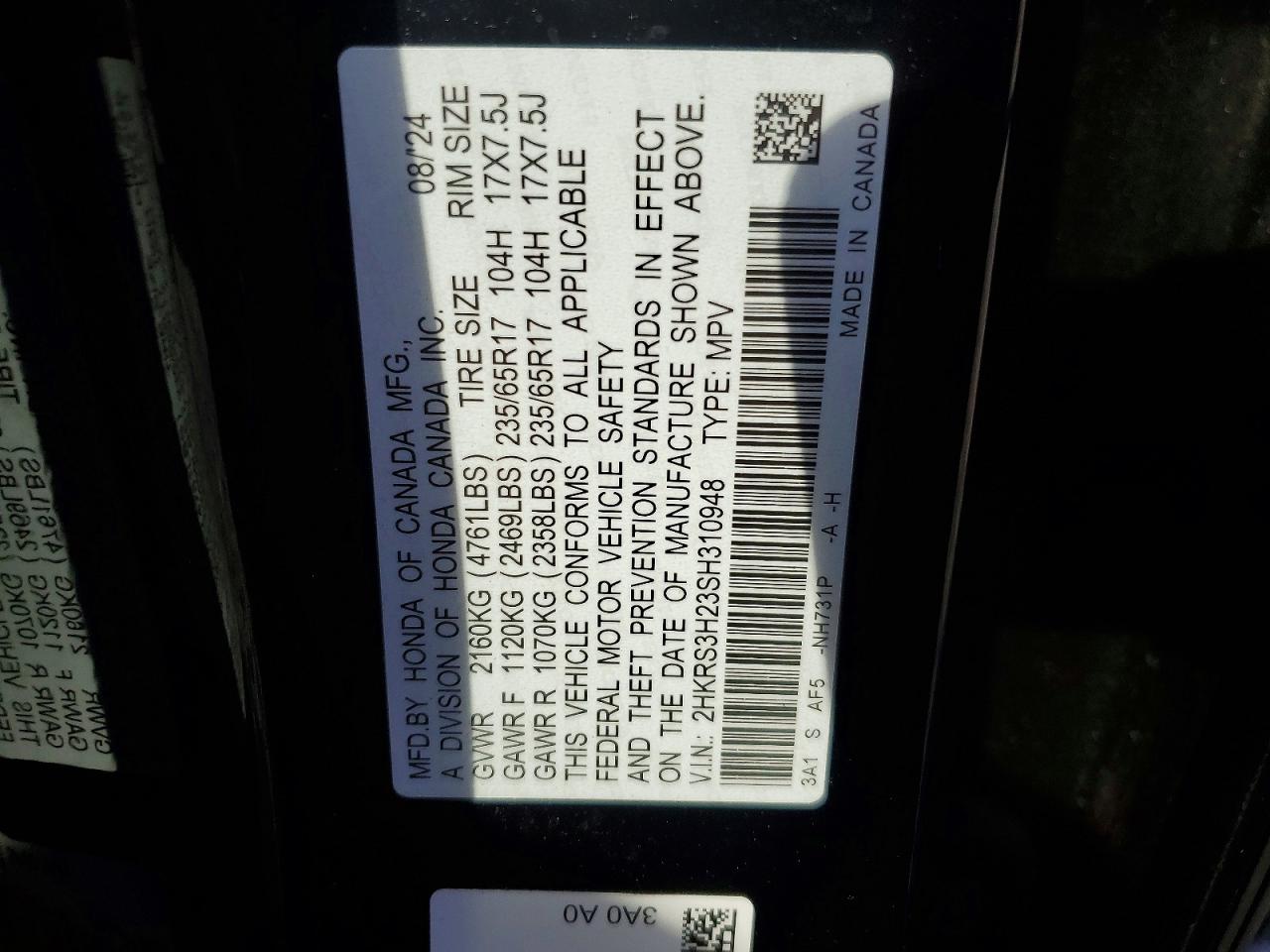 2025 HONDA CR-V LX photo 13