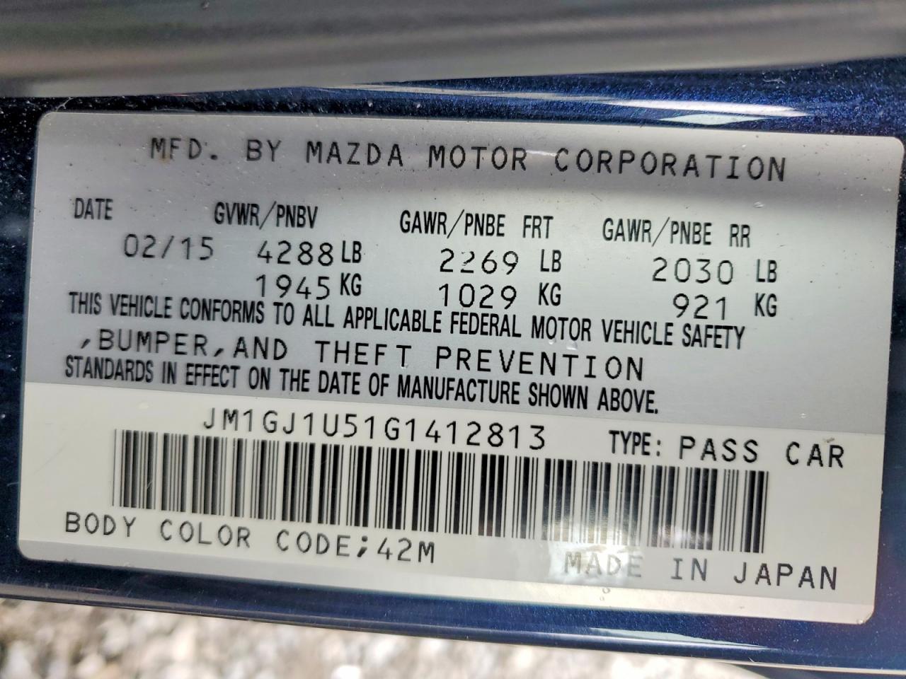 2016 MAZDA 6 SPORT photo 34