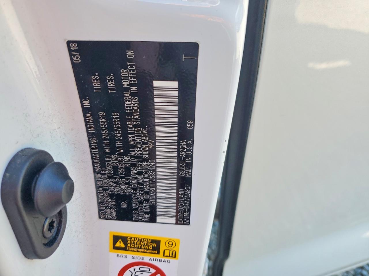 2018 TOYOTA HIGHLANDER LIMITED photo 37