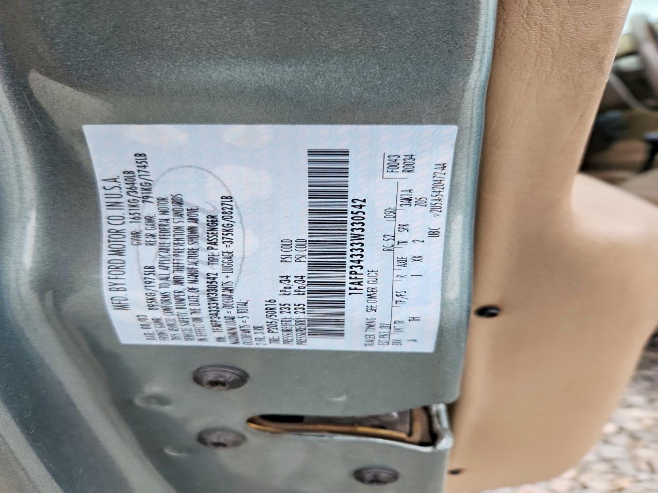 2003 FORD FOCUS SE COMFORT photo 12