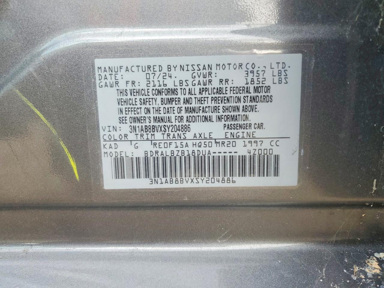 2025 NISSAN SENTRA S photo 23
