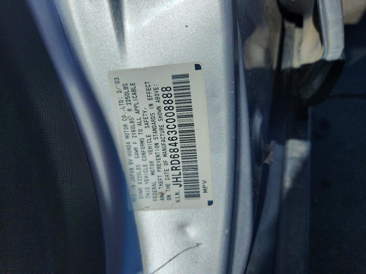 2003 HONDA CR-V LX photo 25