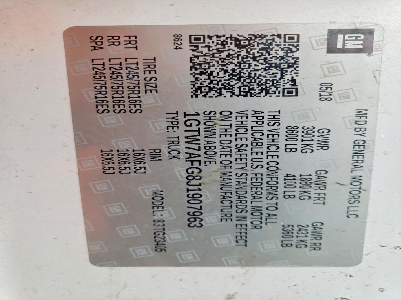 2018 GMC SAVANA G2500 photo 12