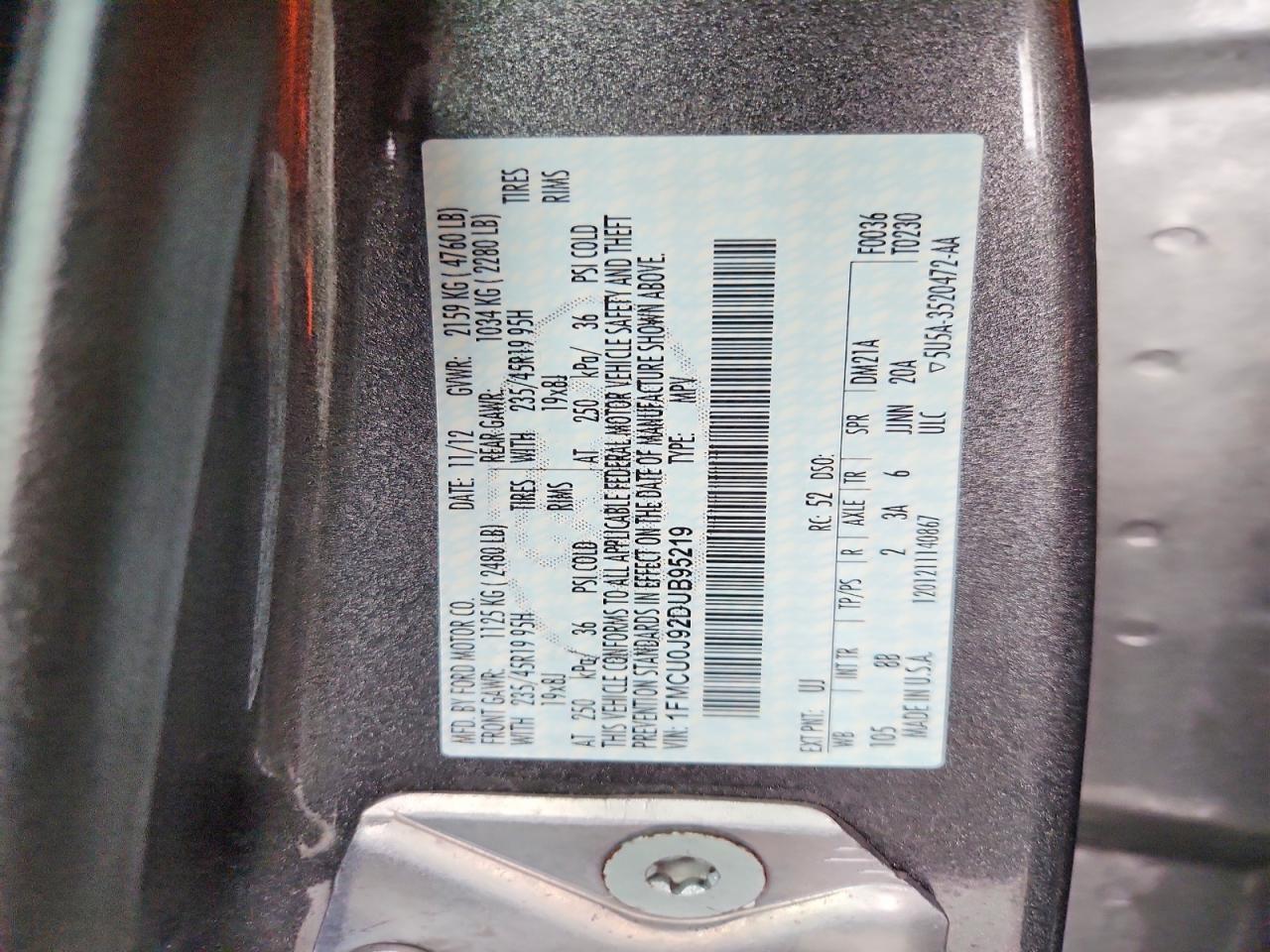 2013 FORD ESCAPE TITANIUM photo 13