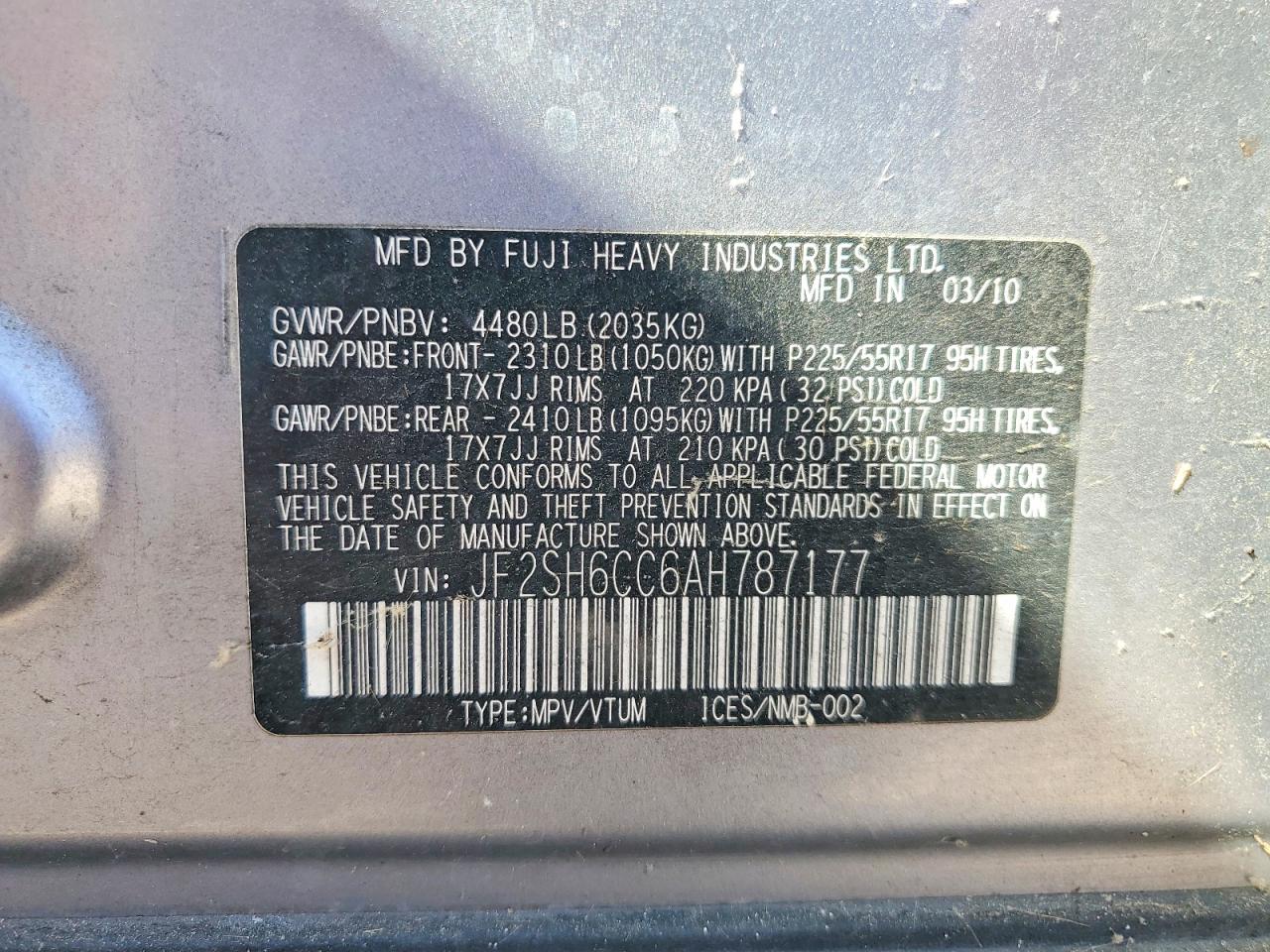 2010 SUBARU FORESTER 2.5X PREMIUM photo 25